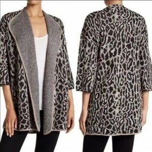 Joie Berit Leopard Print Open Cardigan